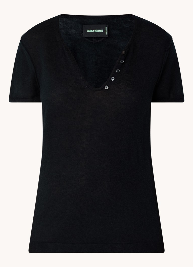 Tricou Zadig&Voltaire din cașmir, cu deschidere între picioare, Celsy