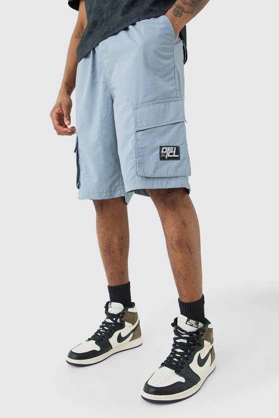 Tall Ofcl Nylon Cargo-Shorts mit elastischem Bund