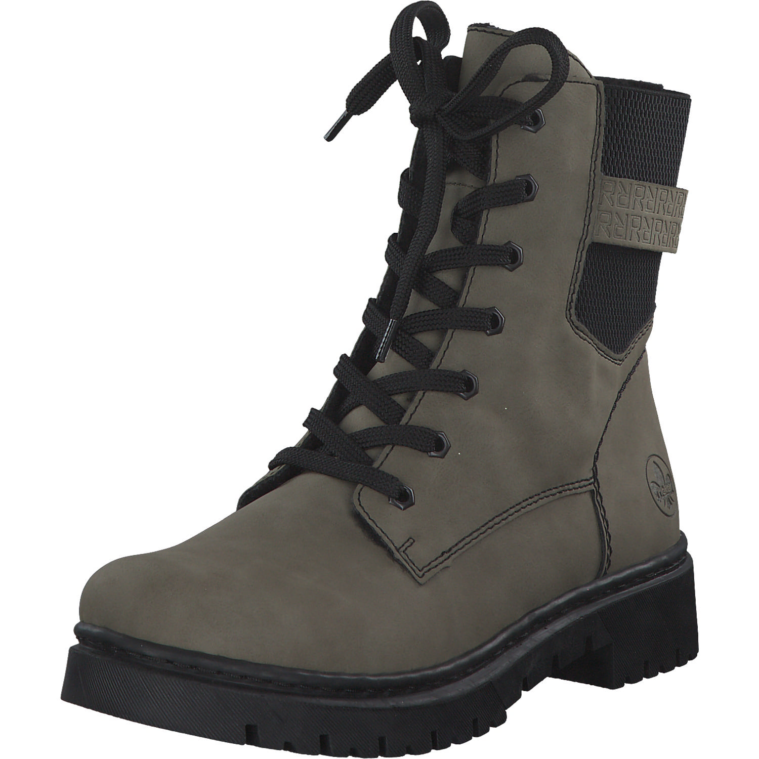 Rieker Y2431, Schnürstiefel, Damen, Schwarz