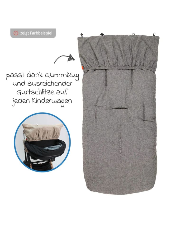 Kaiser Sommer-Fußsack Nikko - Navy Melange in blau günstig kaufen onesize