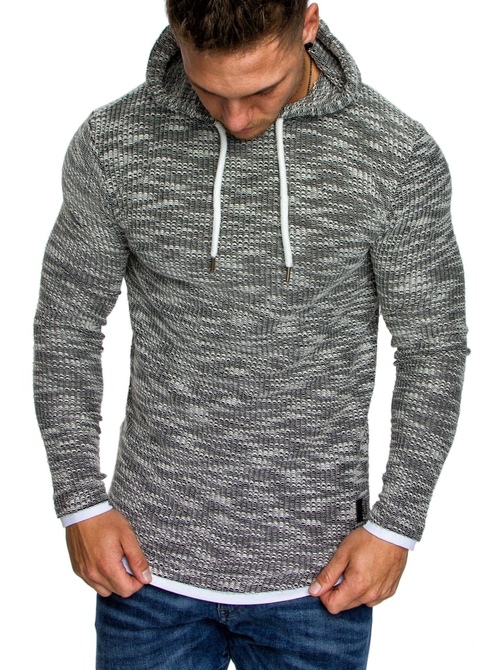 Amaci&Sons Kapuzenpullover LEXINGTON in Schwarz günstig kaufen