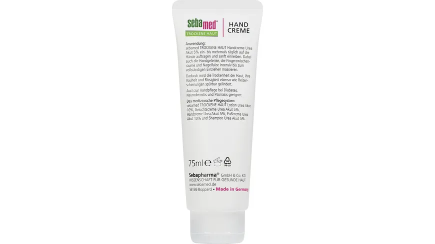 Sebamed Trockene Haut Urea 5% Handcreme 75 ml