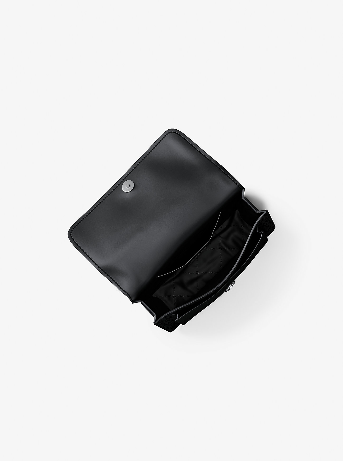 Claire Liten Skulderveske med Signaturlogo – SVART