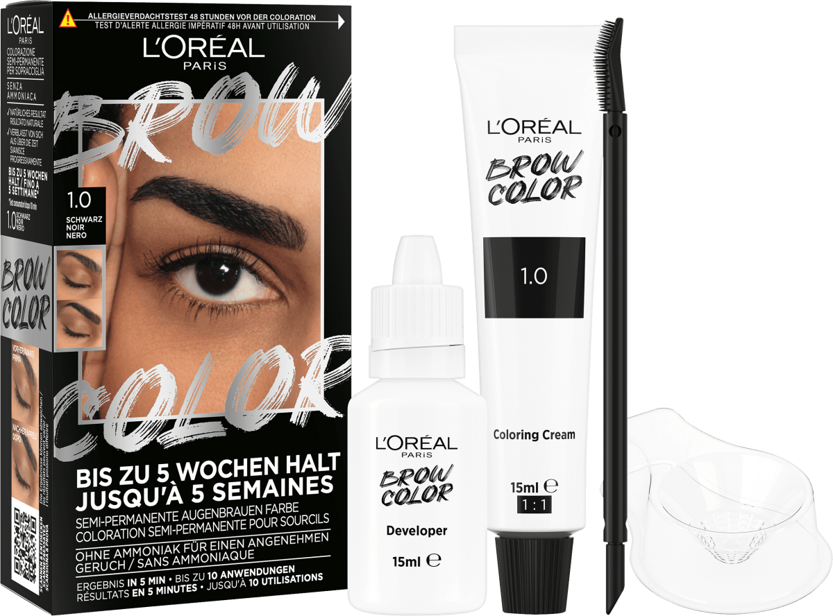 Augenbrauenfarbe Brow Color 1.0 Black, 1 St