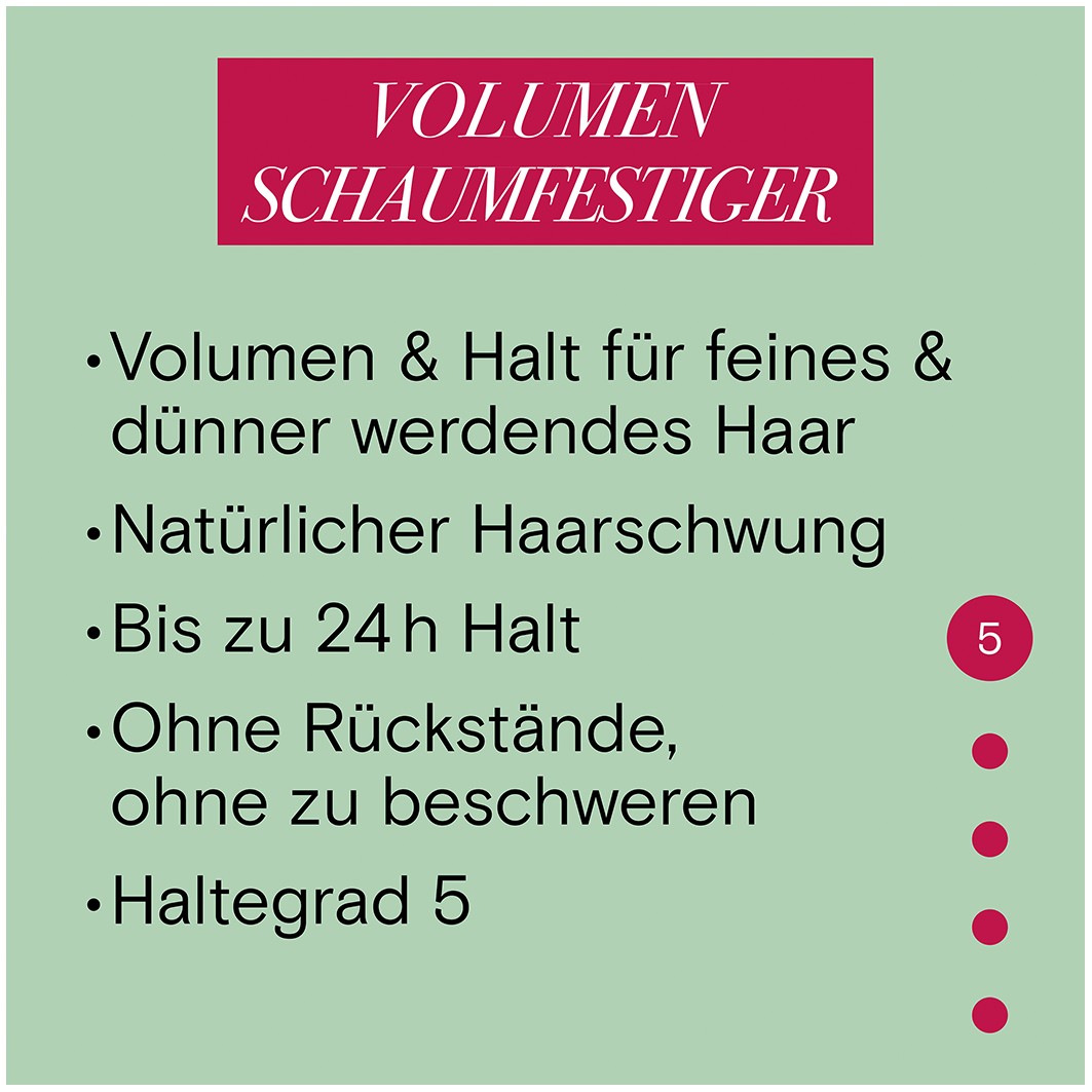 Volumen Für dünner werdendes Haar Halt 5