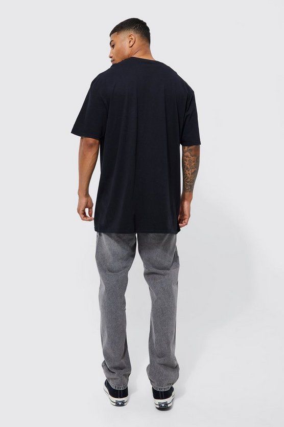 Oversize T-Shirt mit lizenziertem Burna Boy Print
