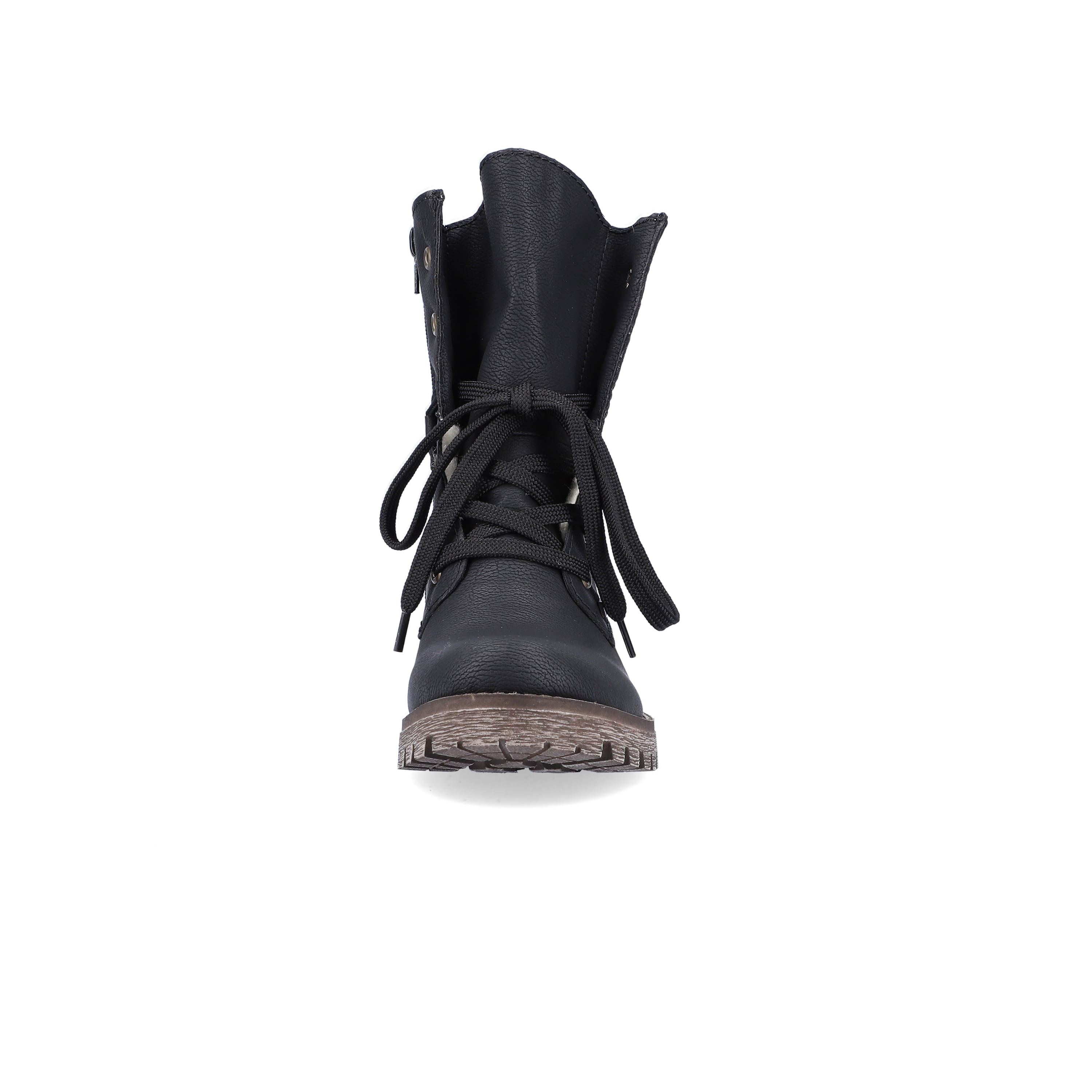 Rieker Damen Schnürstiefel nachtschwarz