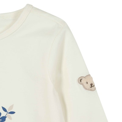 T-Shirt langarm, weiß für Mädchen
