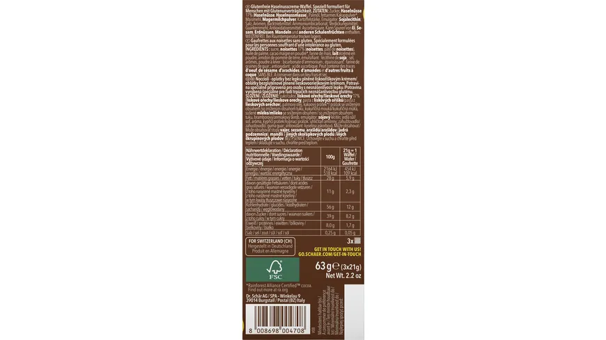 Schär Noccioli - glutenfrei 63 g