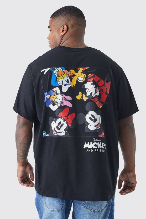 Plus T-Shirt mit lizenziertem Mickey Mouse Print