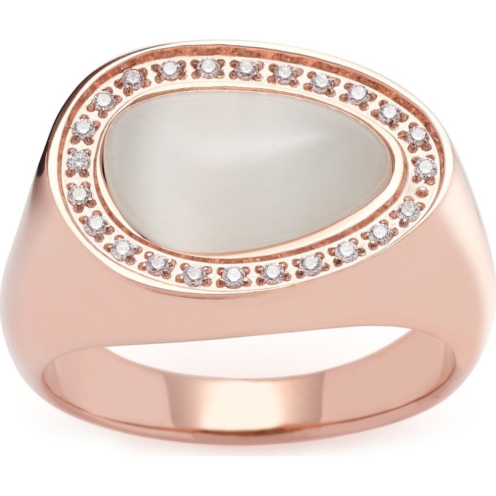 Leonardo Bague pour femme Acier inoxydable or rose Bague