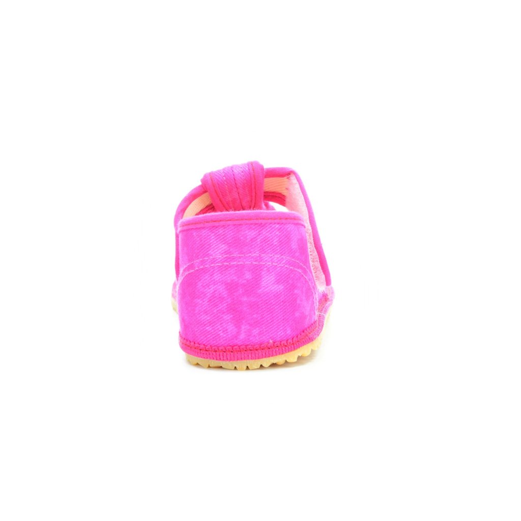 Beda Pink Batik schmalere Barfußhausschuhe (BF-060010/W/02)