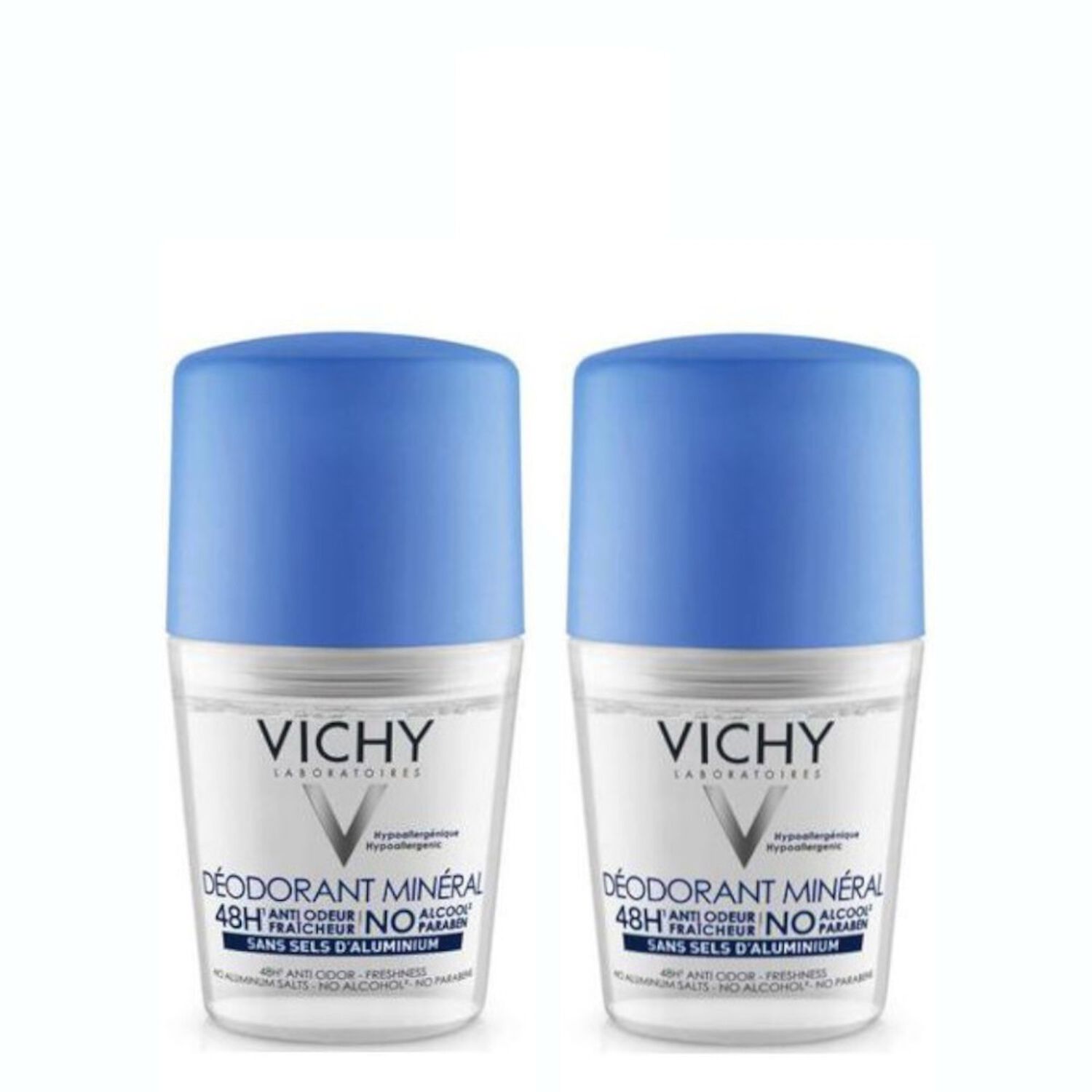 Vichy Déodorant Minéral Anti-Odeur 48H Roll-On 2x50 ml