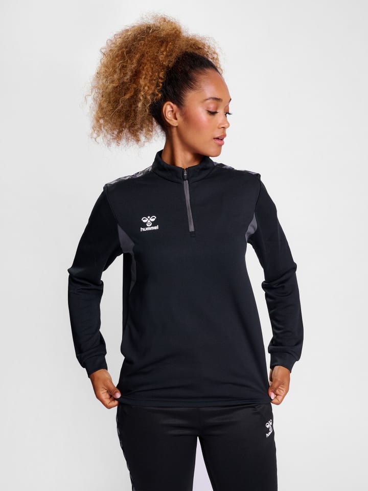 Hummel Hummel Halbreißverschluss Sweatshirt Hmlauthentic Damen in BLACK günstig kaufen