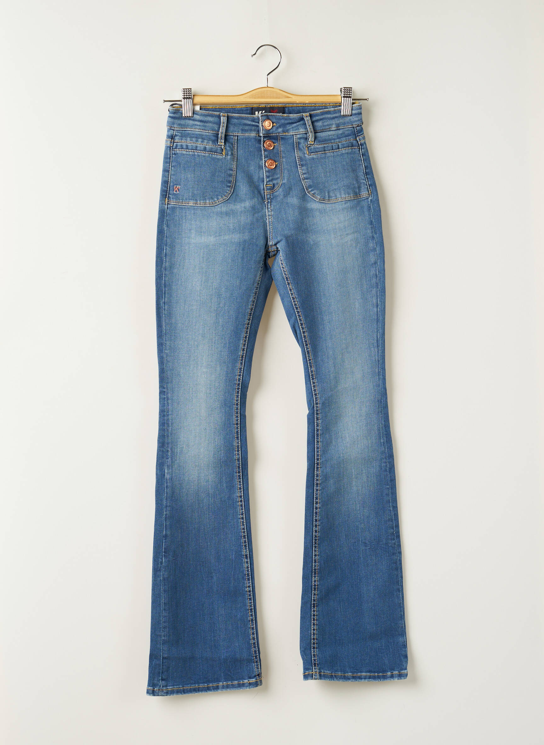 Kaporal Jean Flare Fille couleur bleu
