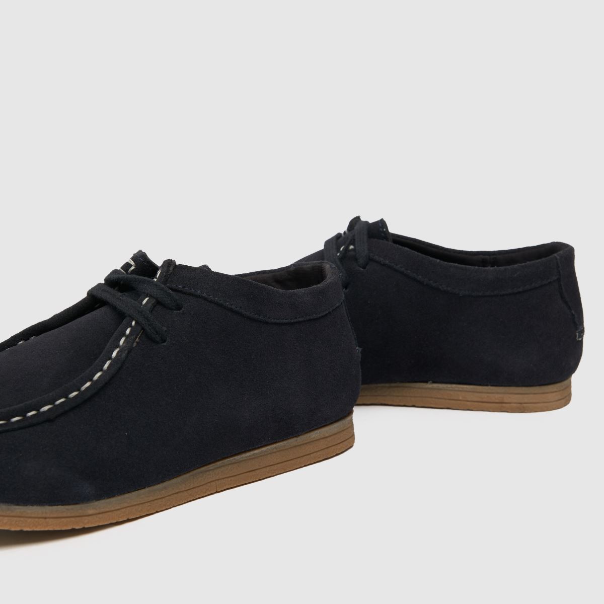 Schuh marinblå Laddie mocka pojkar ungdomsskor