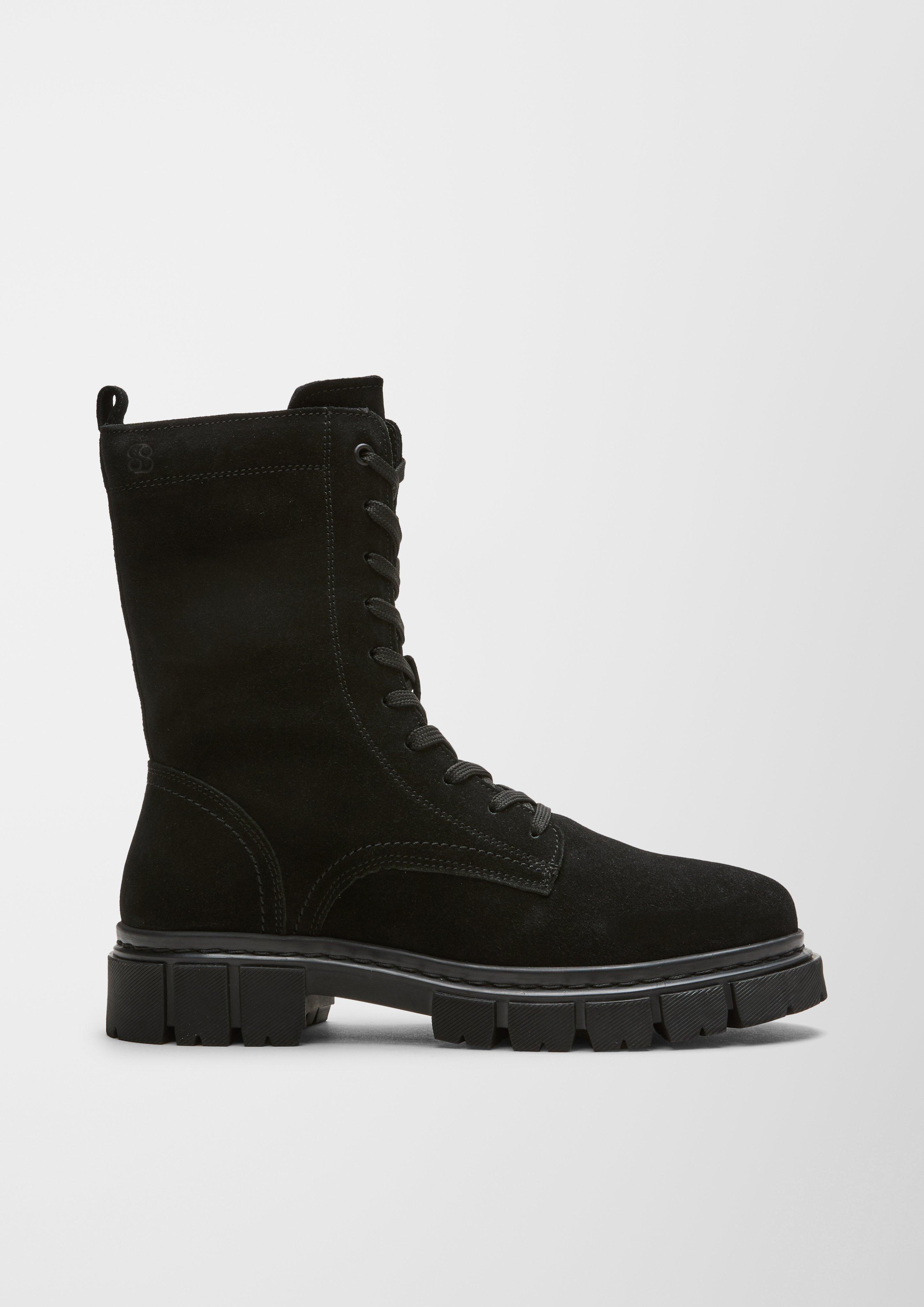 Warm gefütterte Lederstiefel  6006637-001