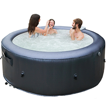 PureHaven MSpa PureHaven aufblasbarer Whirlpool 204x204x70 cm für 6 Personen selbstreinigend inkl. Filterkatuschen und Abdeckung Leergewicht 42 kg