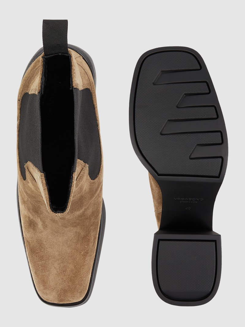 Chelsea Boots aus Veloursleder Modell 'Brooke' in beige