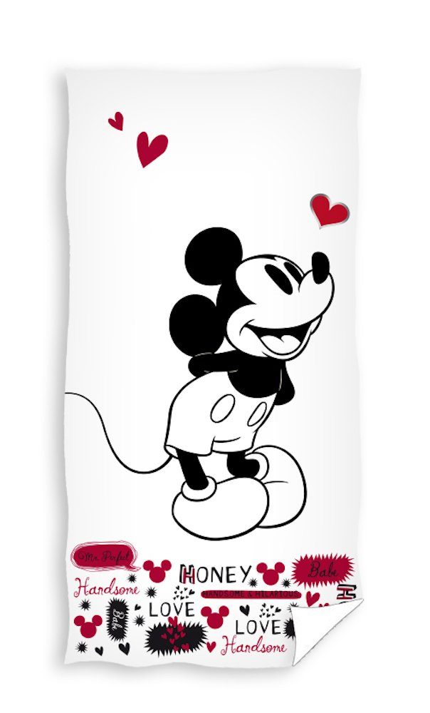 Mickey Mouse Badetuch weiches Badetuch Duschtuch Größe: 70 x 140 cm 100% Baumwolle, Baumwolle