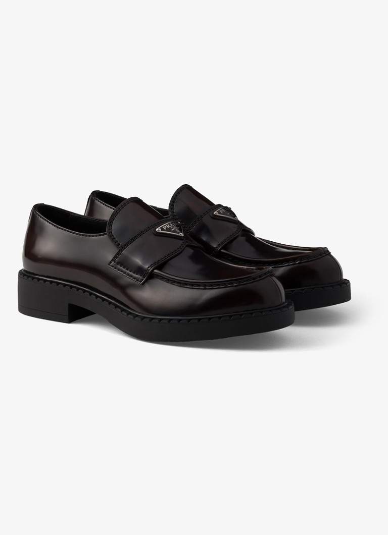 Prada Chocolate leather loafer