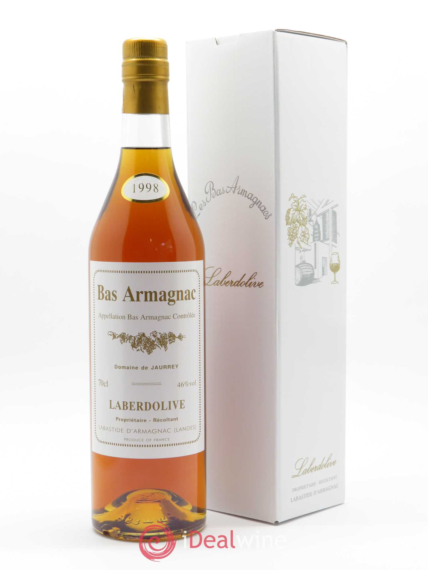Bas-Armagnac Domaine de Jaurrey Laberdolive  1998 - Lot de 1 Bouteille
