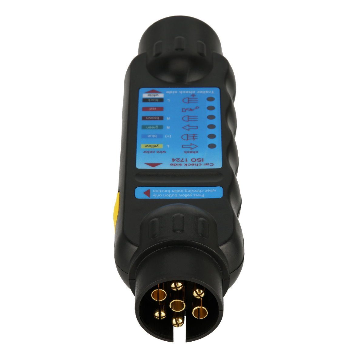ADAKAT Anhängersteckdosen-Tester SET 13/7-polig I Anhänger-Adapter 7-polige und 13-polige Anhängersteckdosen
