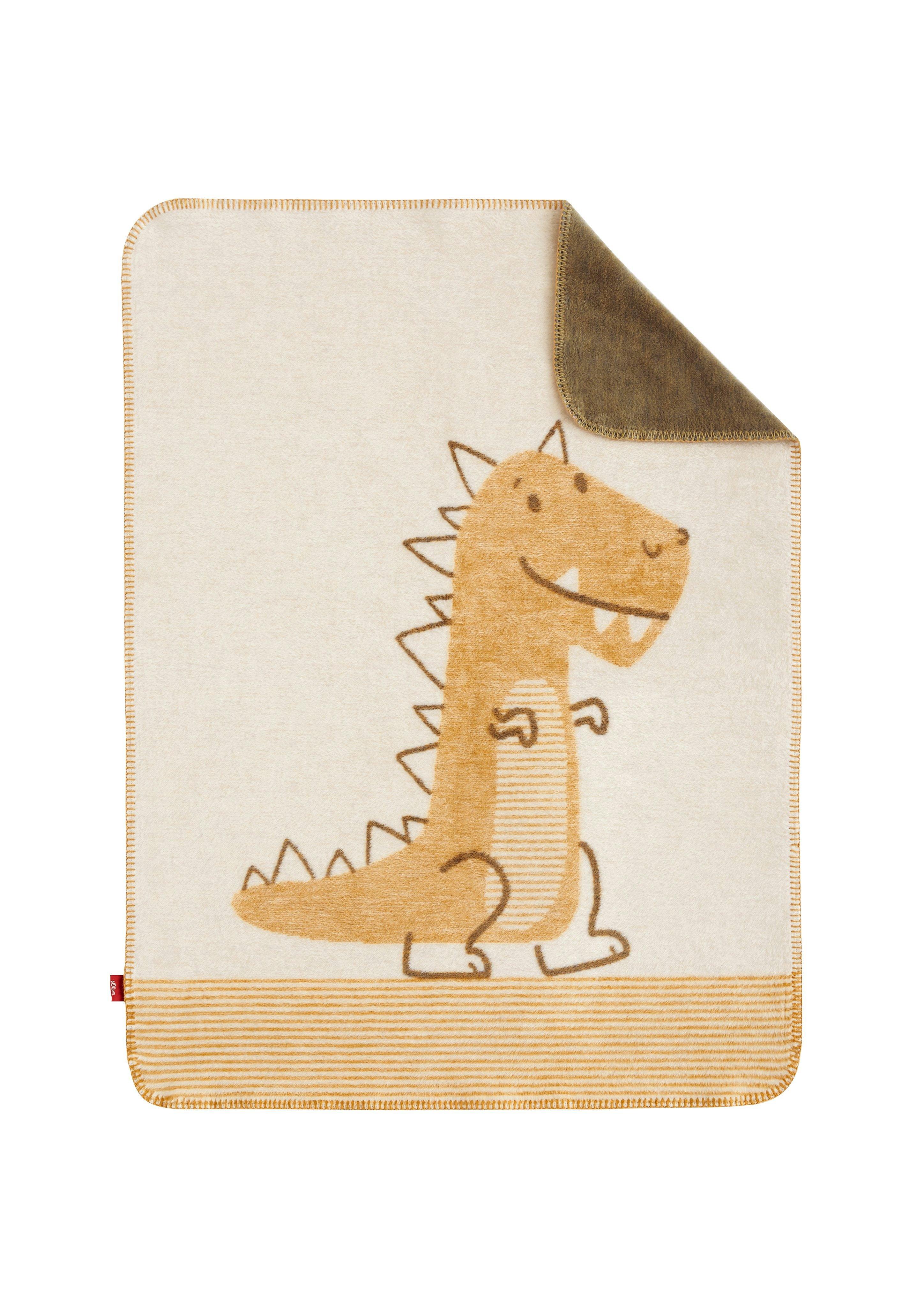 Jacquard-Decke mit Dino-Motiv  6005425-390