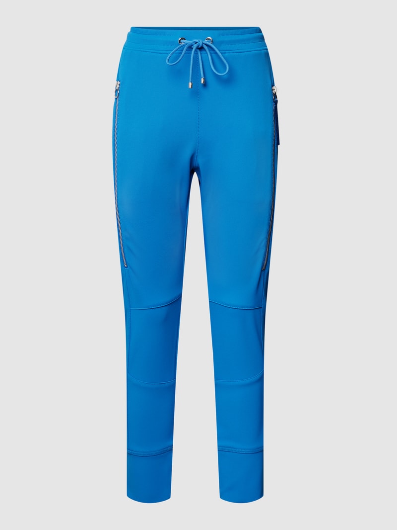 Sweatpants mit Strukturmuster Modell 'FUTURE 2.0' in blau