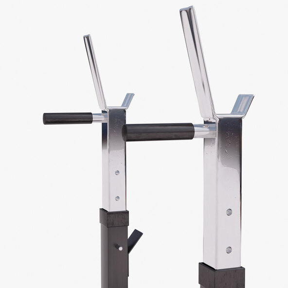 Hantelbank mit Langhantelset, 100 kg, schwarz