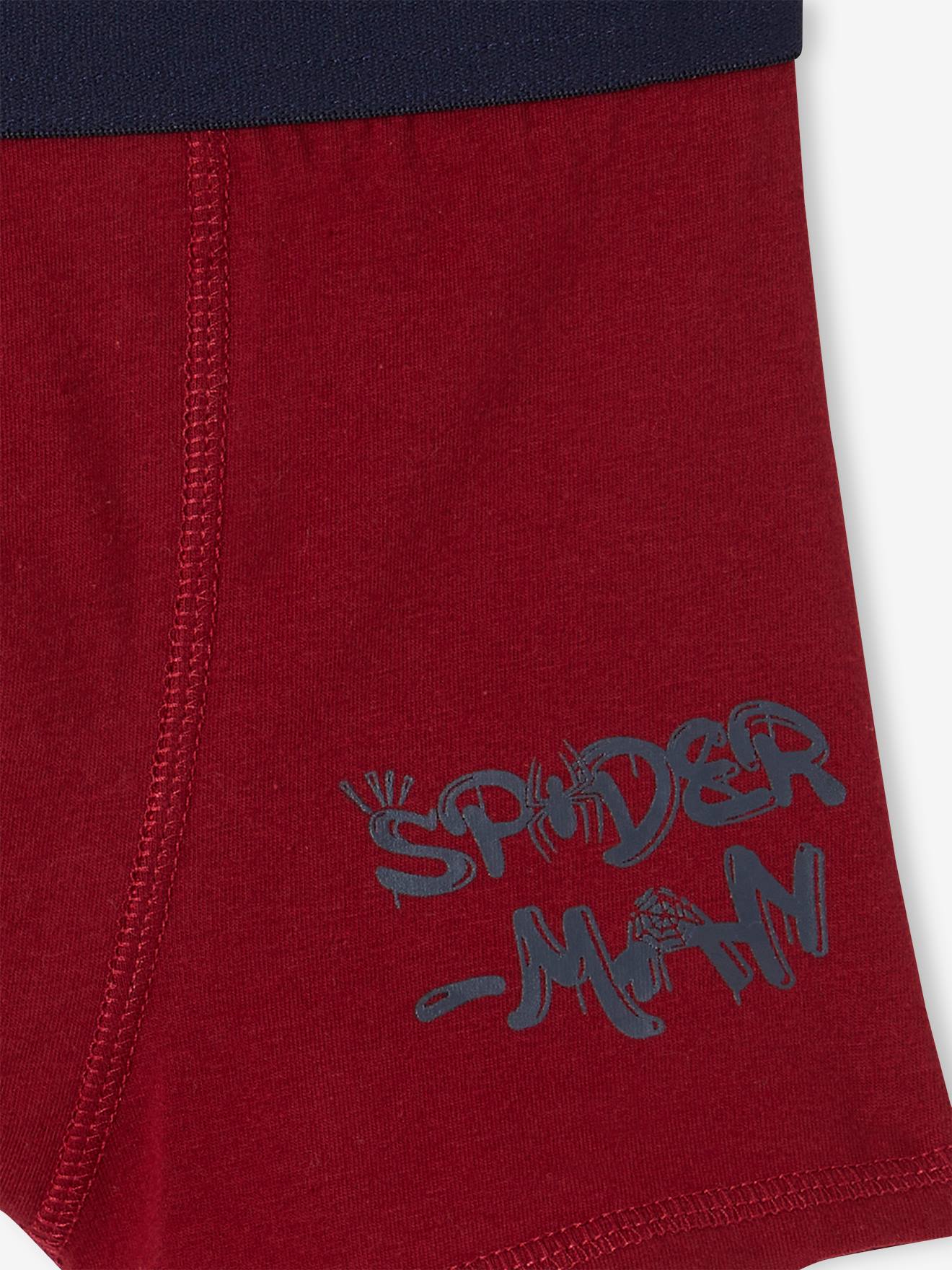 Marvel 3er-Pack Jungen Boxershorts MARVEL SPIDERMAN - rot