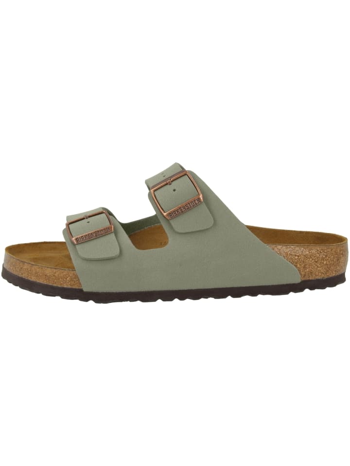 Birkenstock Sandale Arizona Birko-Flor Nubuk normal in grau günstig kaufen