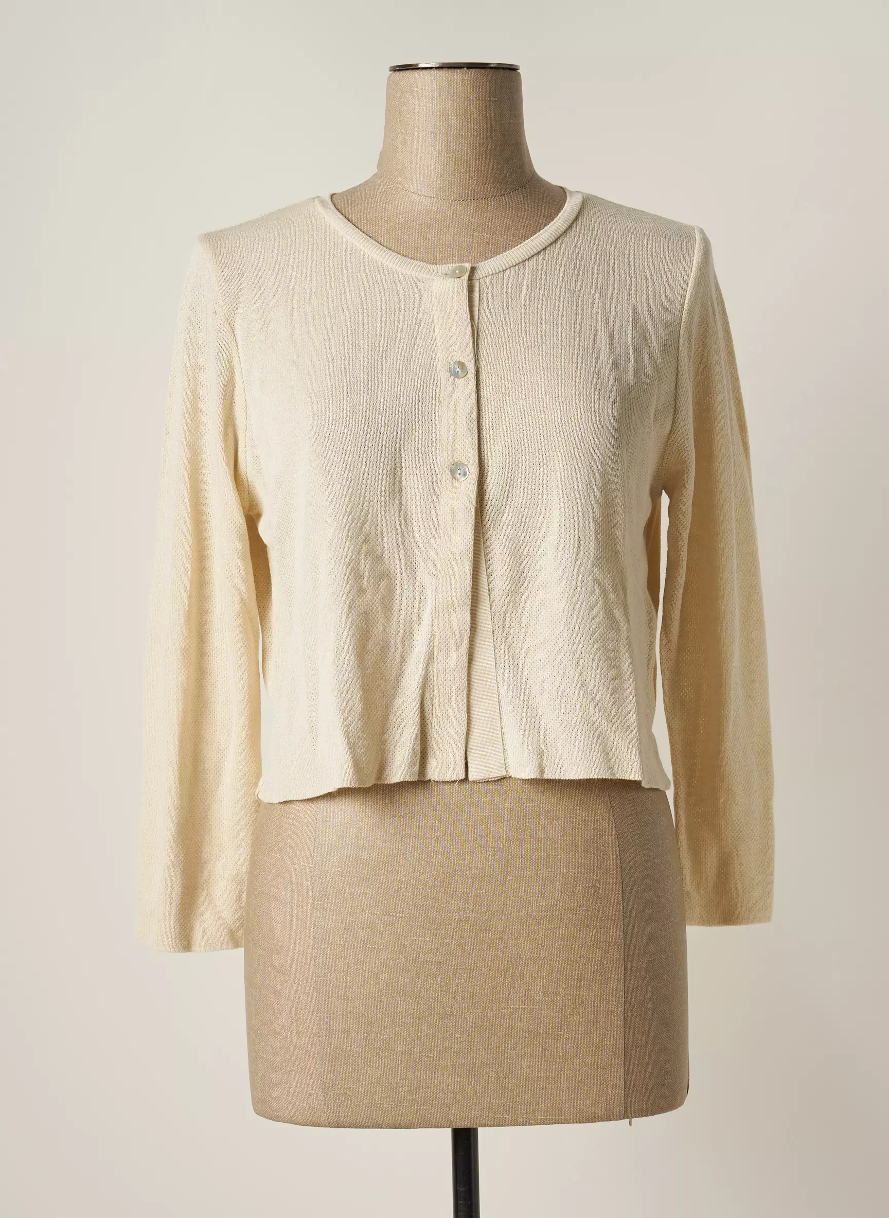Cristina Gavioli Cardigans Femme couleur beige