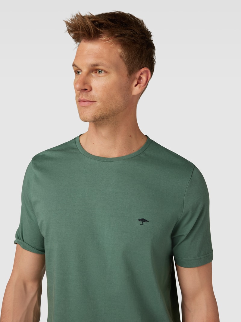 T-Shirt mit Rundhalsausschnitt in schilf