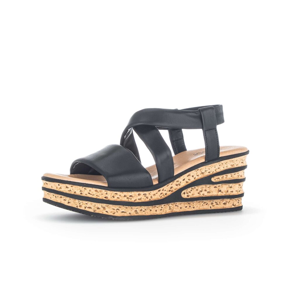 Gabor fashion Keilsandalette schwarz