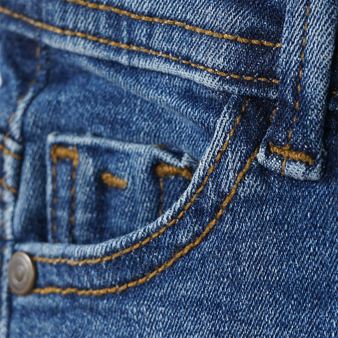Mädchen Slim-Jeans mit verstellbarem Bund