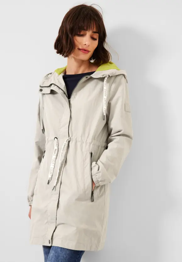 CECIL Leichter Parka in Unifarbe
