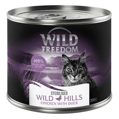 Wild Freedom Adult Sterilised 24 x 200 g - getreidefreie Rezeptur