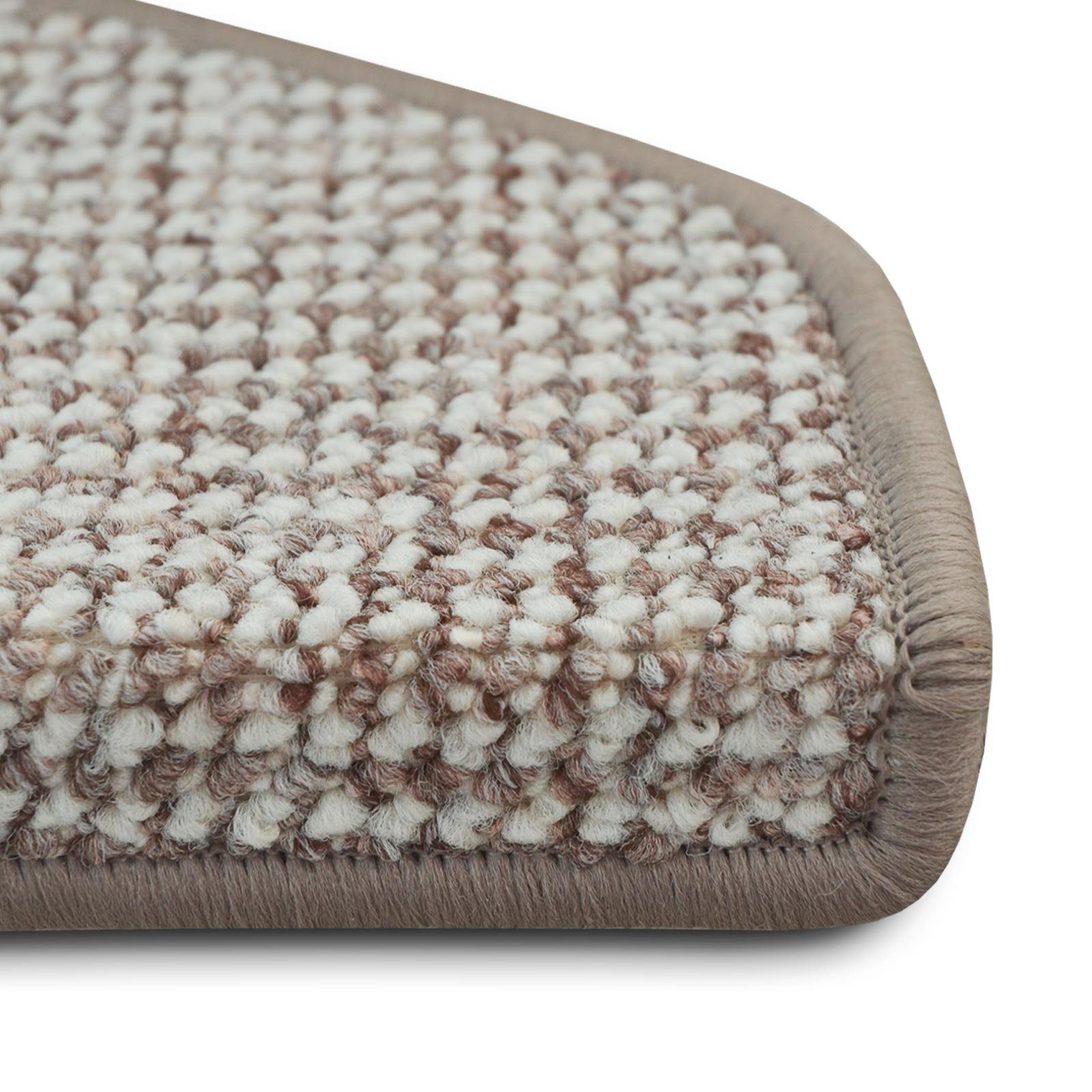Stufenmatte Carlton, Erhältlich in vielen Farben & Größen, Treppenschutz, Floordirekt, Halbrund, Höhe: 7,5 mm