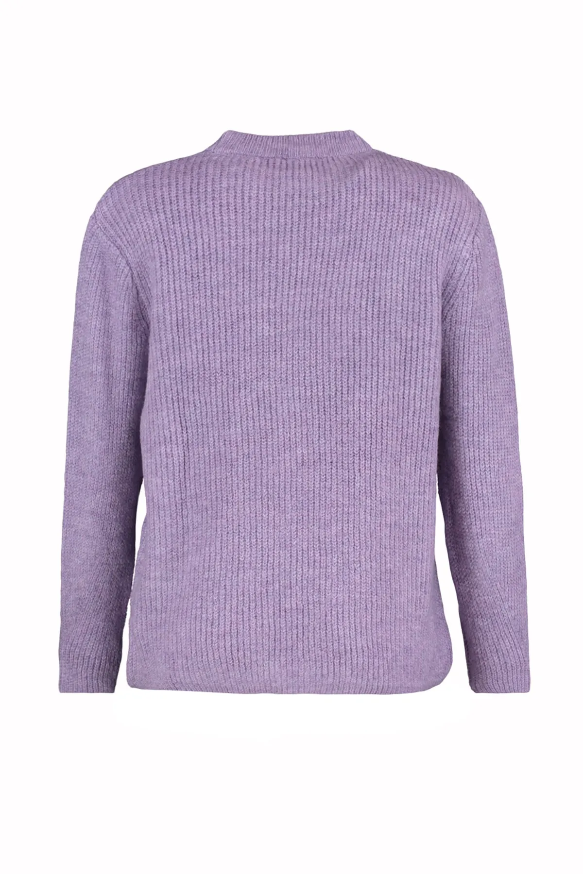Trendyol Collection  Lilafarbener Basic-Strickpullover mit weicher Textur und weiter Passform TWOAW20FV0142