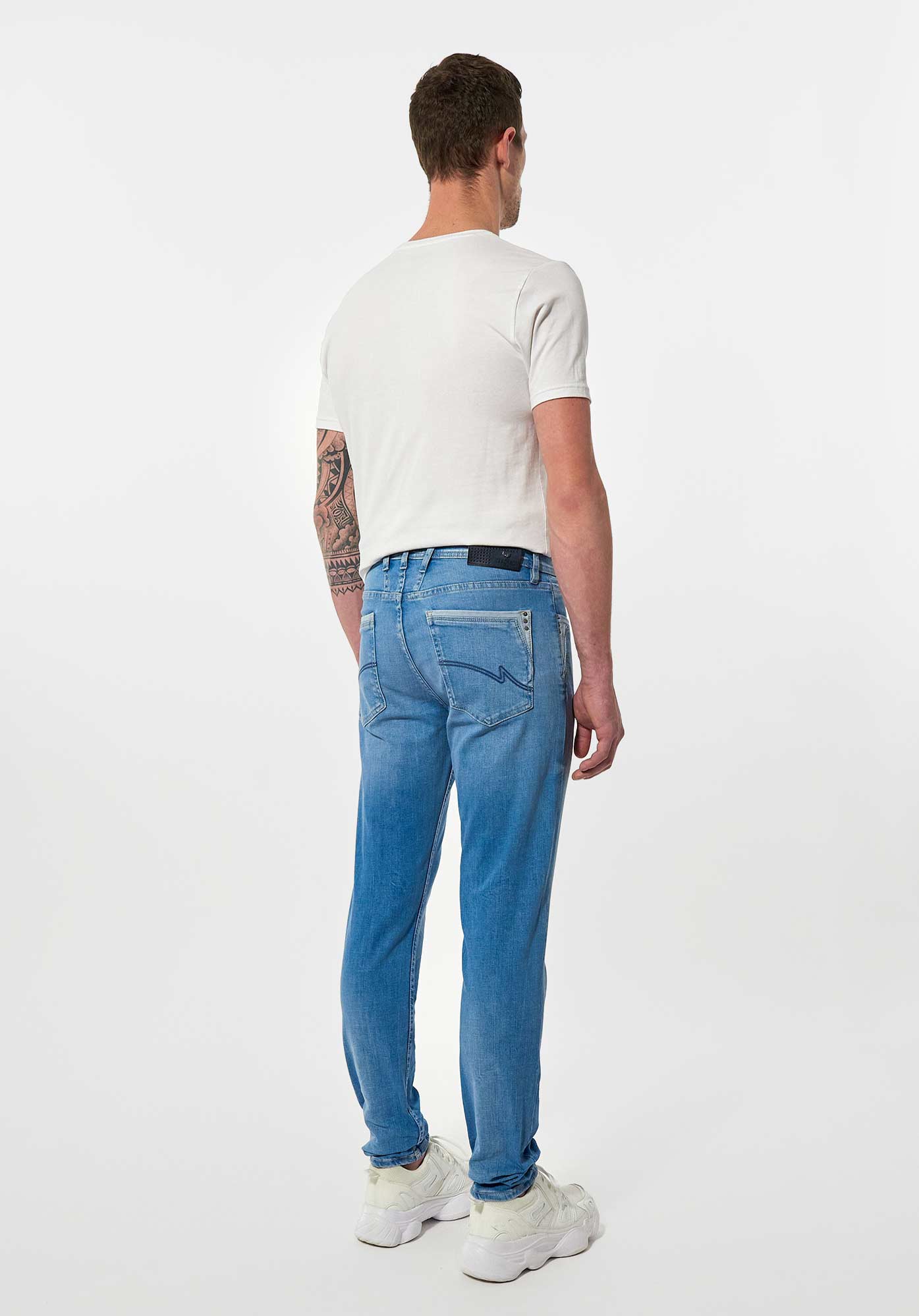 IKENA  Jean slim bleu clair Homme
