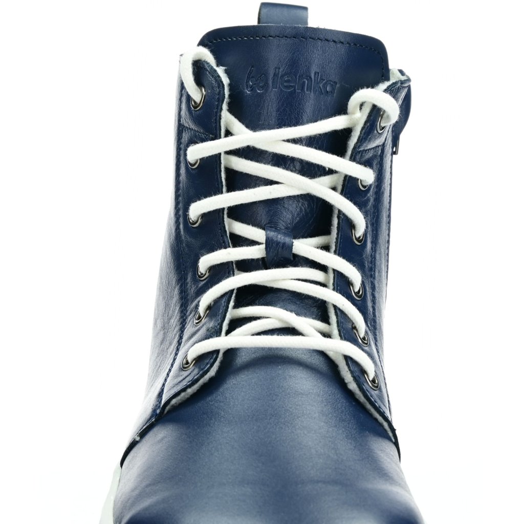 Be Lenka Atlas Navy blaue Winterbarfußschuhe