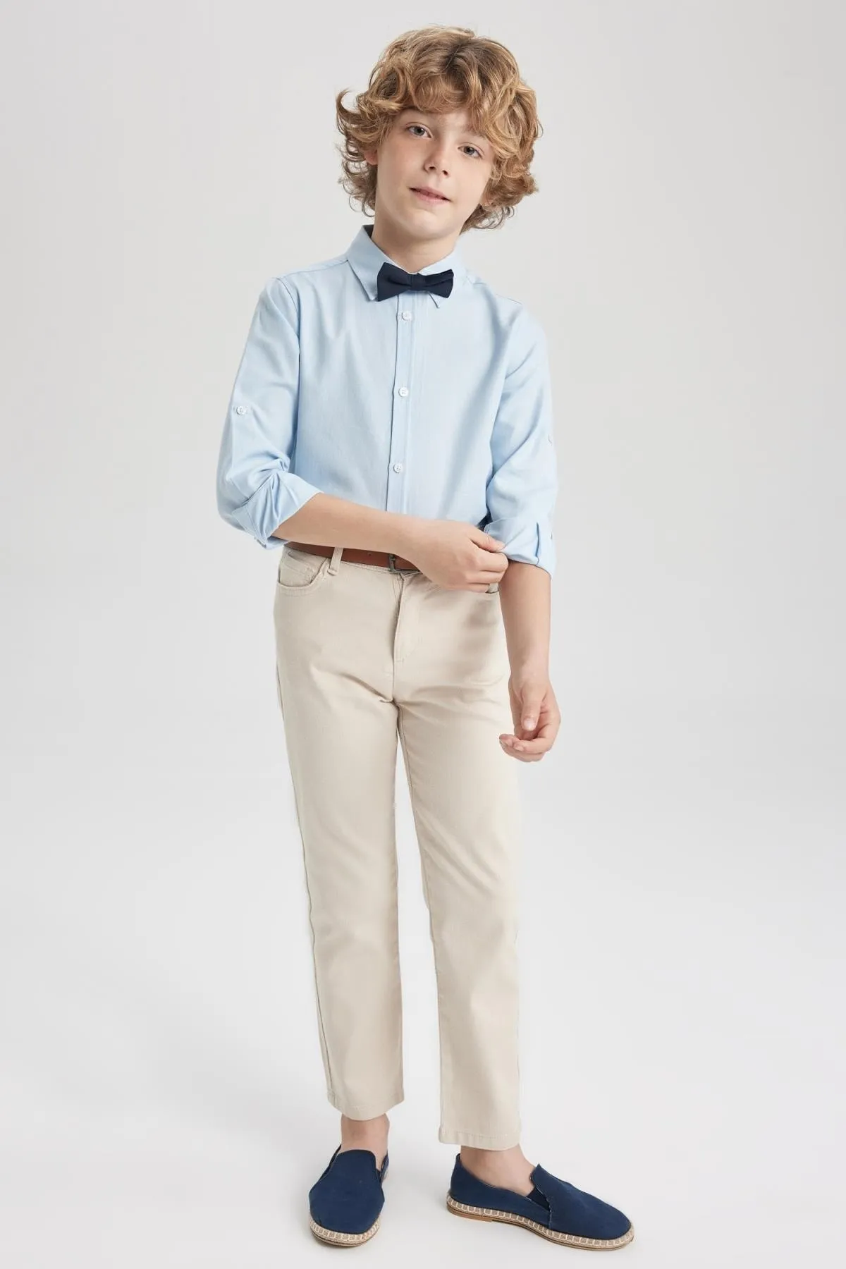 DeFacto  Zweiteilige Gabardine-Hose mit Gürtel für Jungen Z9209a623sm