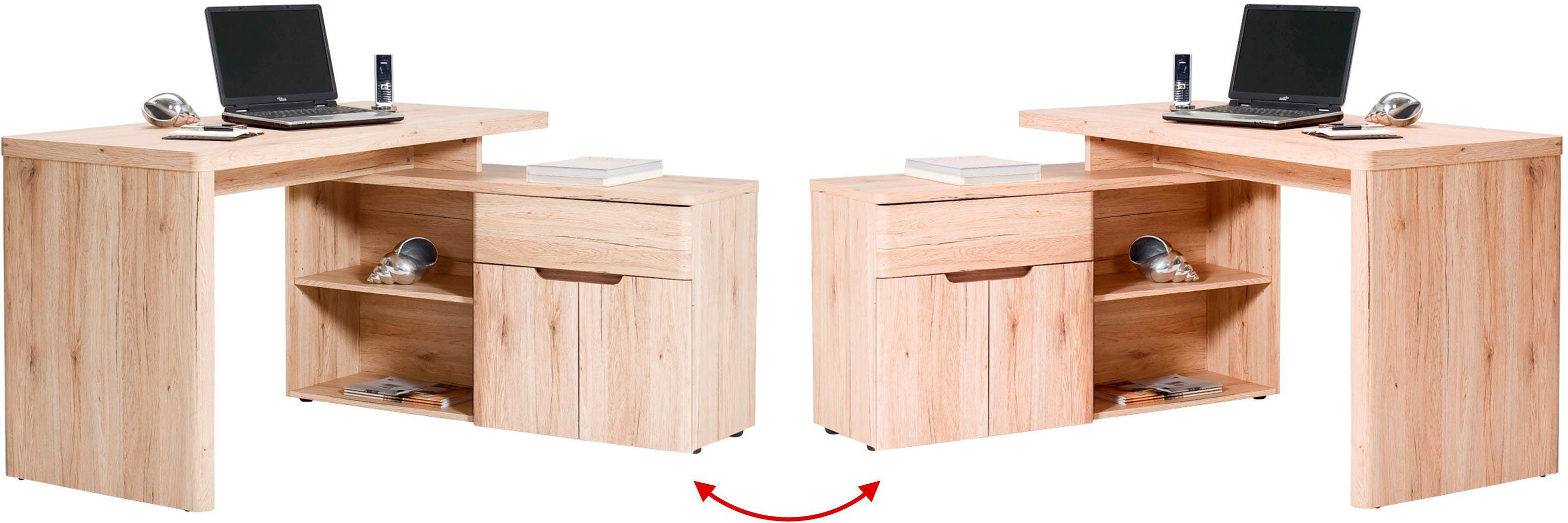 Jahnke Eckschreibtisch CU-LIBRE 150 E (1-St), wechselseitig montierbar