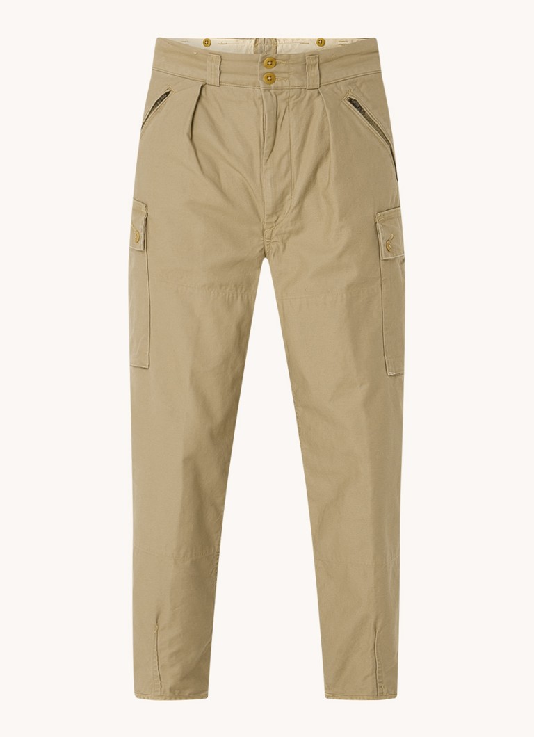 Pantaloni cargo conici Ralph Lauren cu detalii plisate
