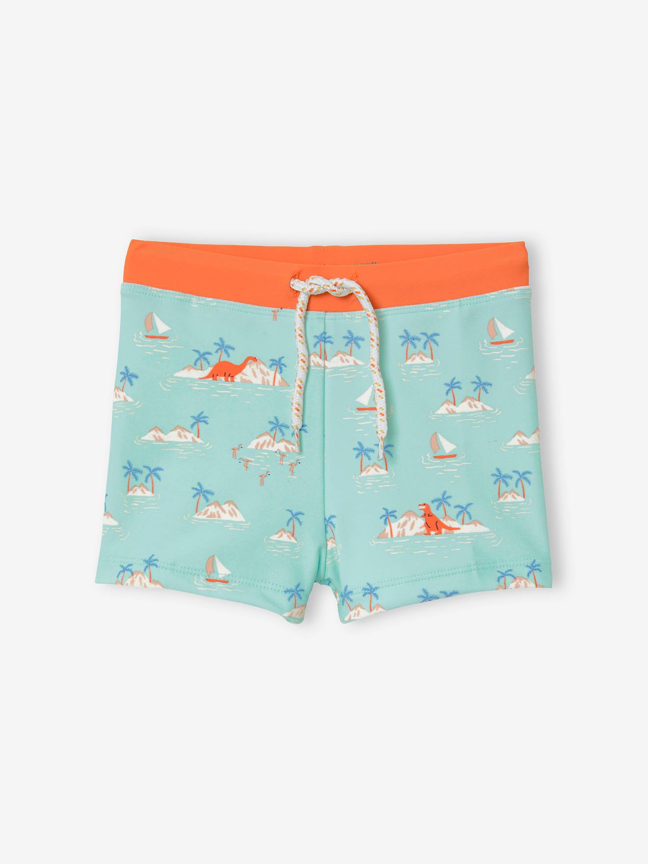Vertbaudet Jungen Badehose, bedruckt Oeko-Tex - hellblau