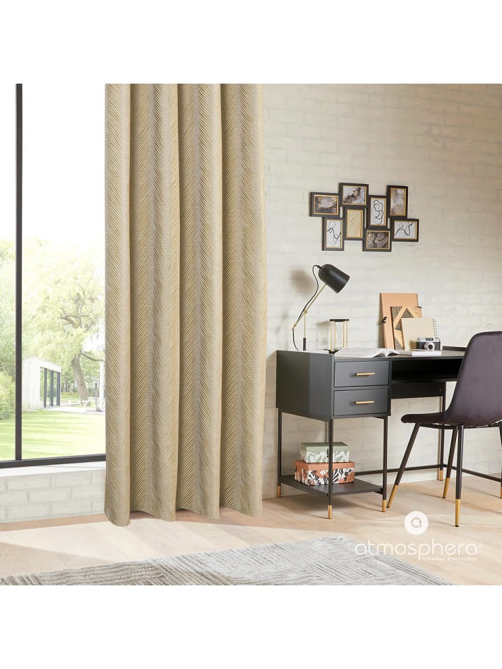 Atmosphera Créateur d'intérieur Verdunkelungsvorhang in gold günstig kaufen onesize