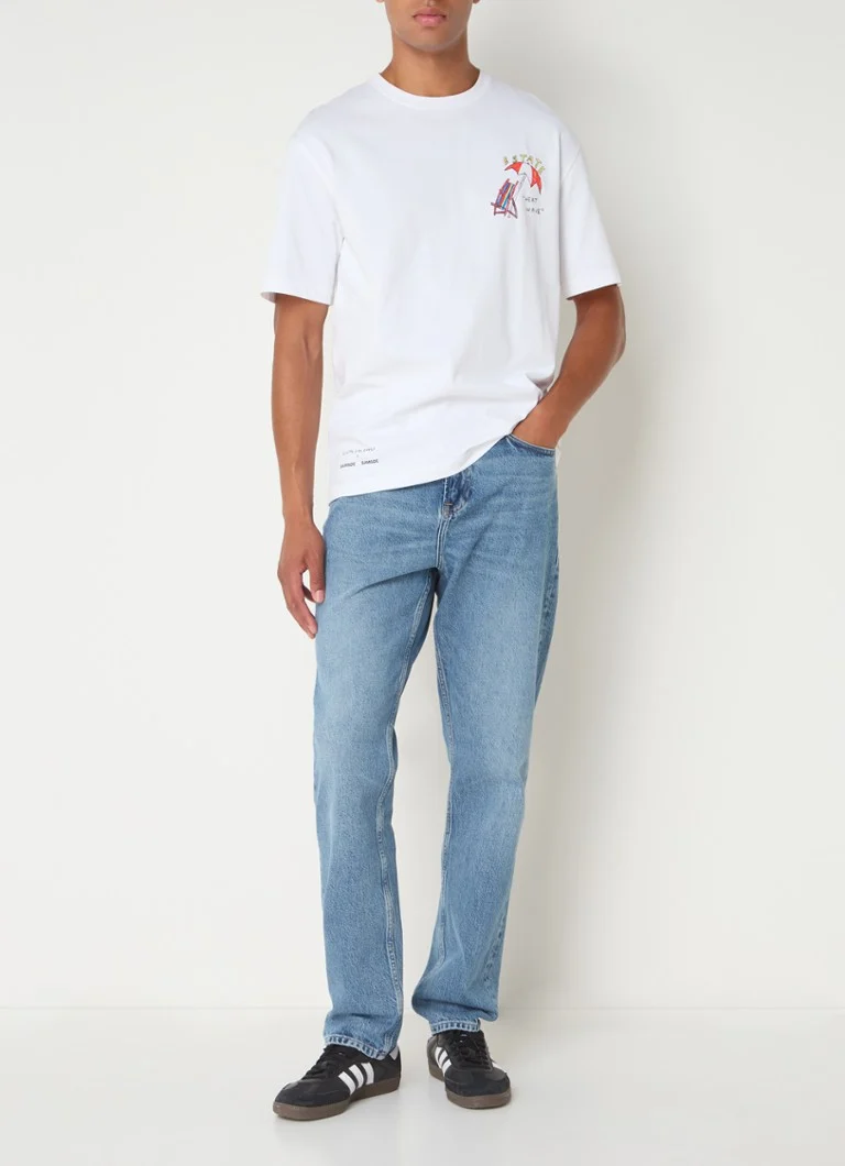 SAMSØE SAMSØE Cosmo straight leg jeans made of organic cotton with a medium wash