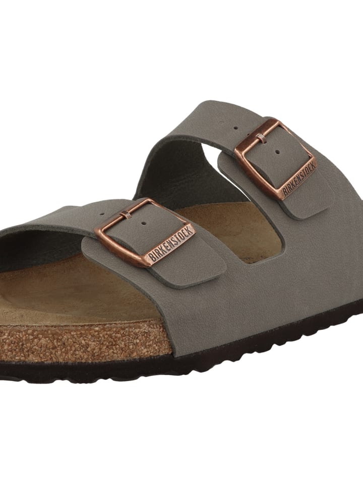 Birkenstock Sandale Arizona Birko-Flor Nubuk normal in grau günstig kaufen
