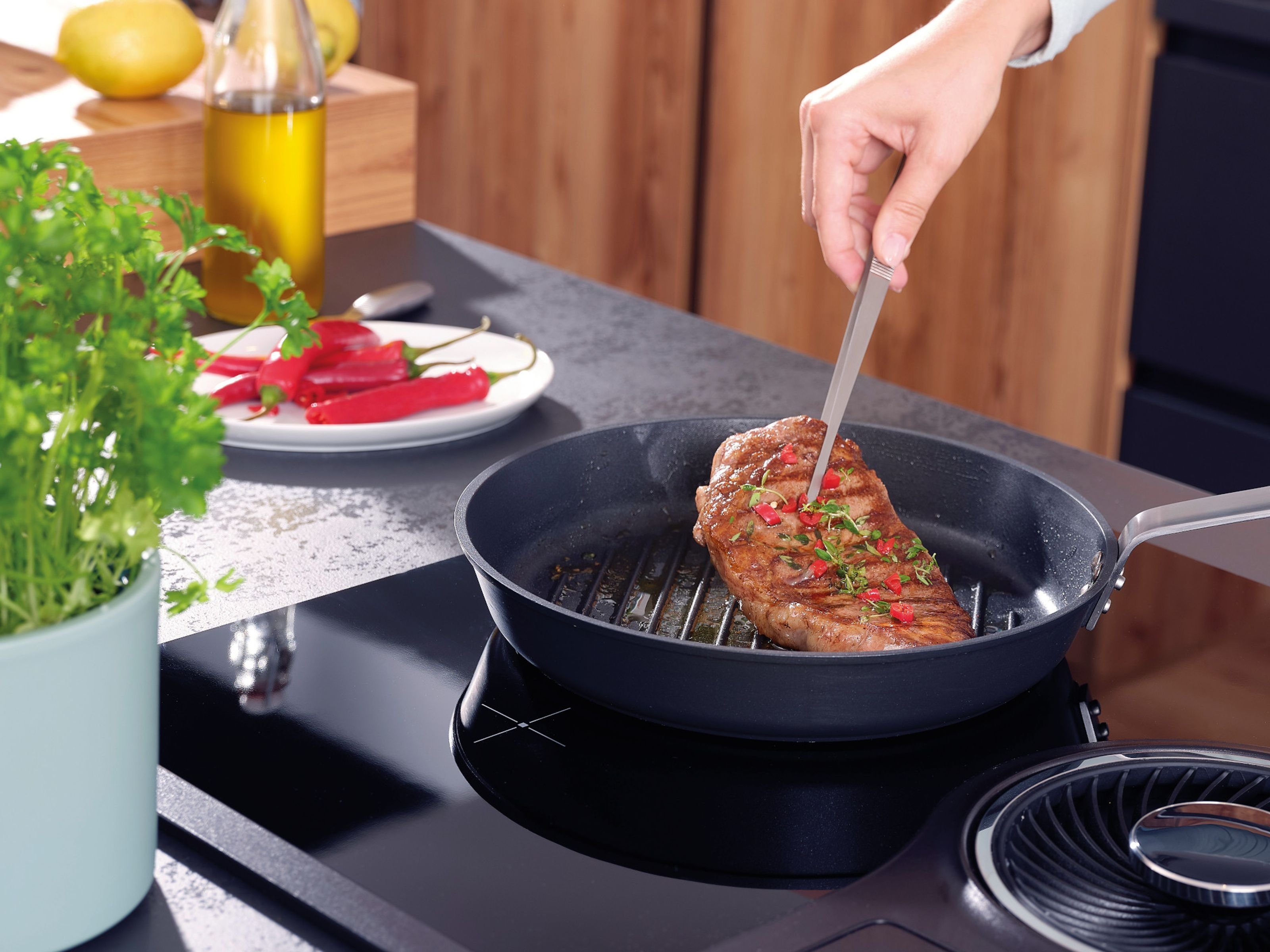 Leifheit Grillzange LEIFHEIT Küchenpinzette Edelstahl 30cm